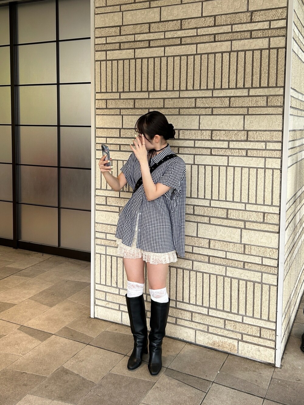 Chico（チコ）の「【2023AW】レザーワイドロングヒールブーツ