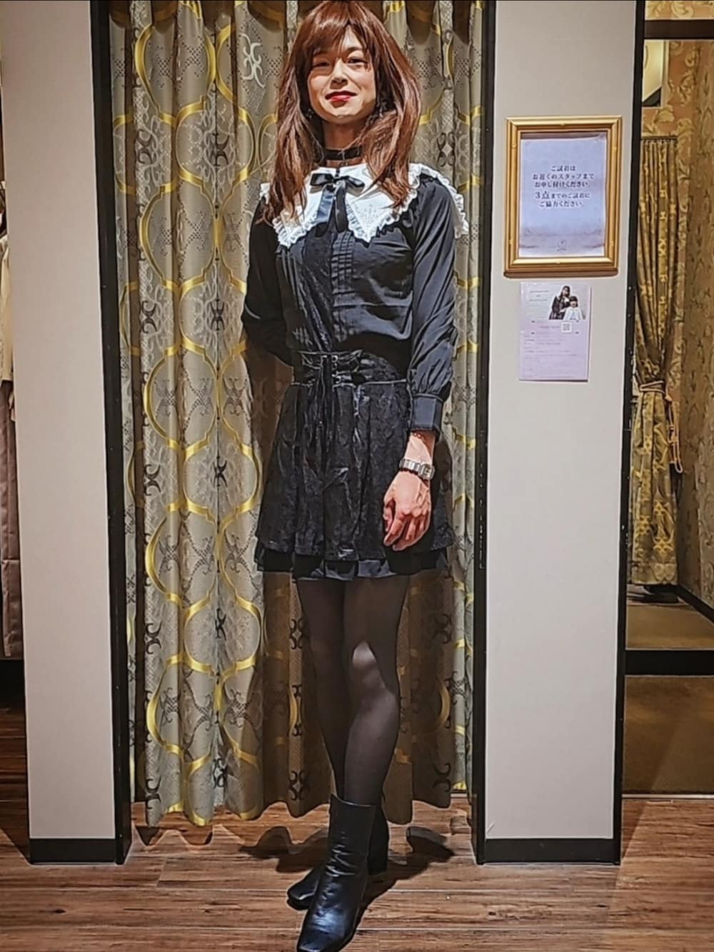 「秋っぽコーデ更新中、オトナ女子、お洒落さんとつながりたい、高身長コーデ、大人コーデ」｜「MICHAEL KORSのBRITT ヒール ブーティ（ブーツ、ブラック系）」を使った、🩵怜奈🩷さん（骨格ストレート・レディース・179cm）の秋コーディネートの1枚目の写真