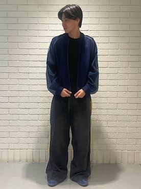 「アイテム（デニムジャケット）」を使った、KFさん（メンズ・175cm・20代）の夏コーディネート