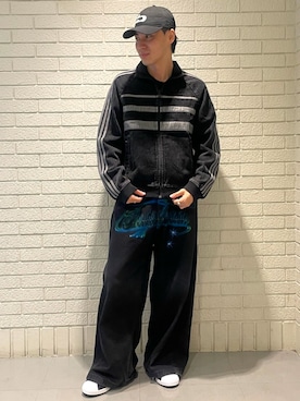 「アイテム（ナイロンジャケット）」を使った、KFさん（メンズ・175cm）の夏コーディネート