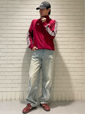 「アイテム（ジャージ）」を使った、KFさん（メンズ・175cm）の冬コーディネート