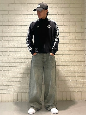 「アイテム（ジャージ）」を使った、KFさん（メンズ・175cm）の秋コーディネート
