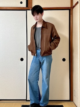 「ADRER（アドラー）のアイテム」を使った、いのこさん（メンズ・174cm）の春コーディネート