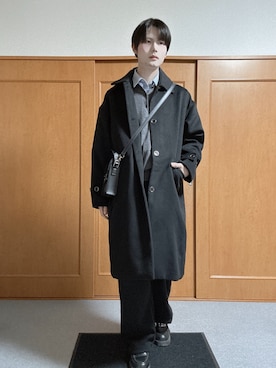 「アイテム（スウェットパンツ）」を使った、いのこさん（メンズ・174cm・20代）の冬コーディネート