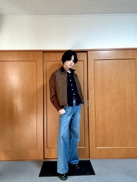 「LUENNA（ルエナ）のアイテム」を使った、いのこさん（メンズ・174cm）の冬コーディネート