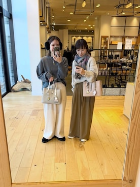 「アイテム（イヤーマフ）」を使った、yukoさん（レディース・158cm）の冬コーディネート