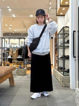 「アイテム（スニーカー）」を使った、oyuさん（レディース・158cm）の秋コーディネート