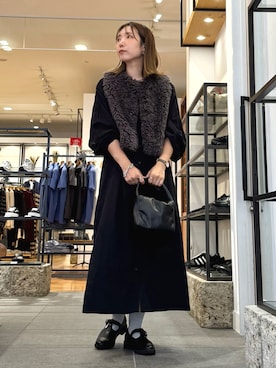 「158cm」｜「アイテム（ローファー）」を使った、yukoさん（レディース・158cm）の秋コーディネート