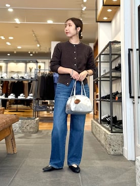 「アイテム（キーホルダー）」を使った、oyuさん（レディース・158cm）の秋コーディネート