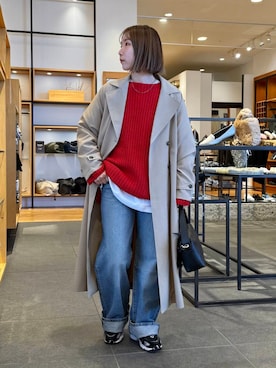 「doors」｜「アイテム（トレンチコート）」を使った、yukoさん（レディース・158cm）の冬コーディネート