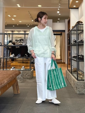 「FORK&SPOON（フォークアンドスプーン）のアイテム（トップス）」を使った、yukoさん（レディース・158cm）の春コーディネート