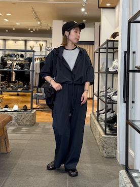 「アイテム（帽子）」を使った、おかもさん（レディース・158cm）の夏コーディネート