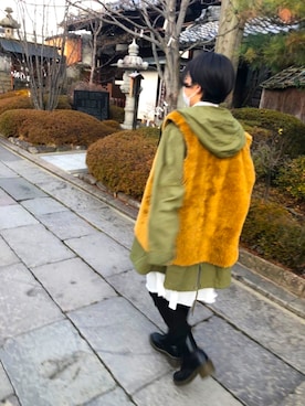 「Dr. Martens（ドクターマーチン）のアイテム」を使った、⭐️さん（骨格ウェーブ・レディース・160cm）の秋コーディネート