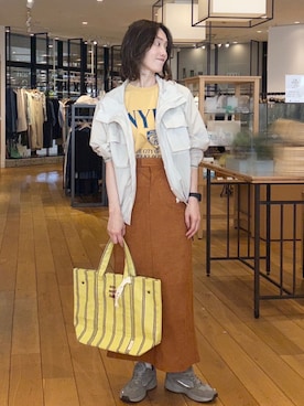 「MoonStar（ムーンスター）のアイテム」を使った、yamaさん（レディース・162cm）の春コーディネート