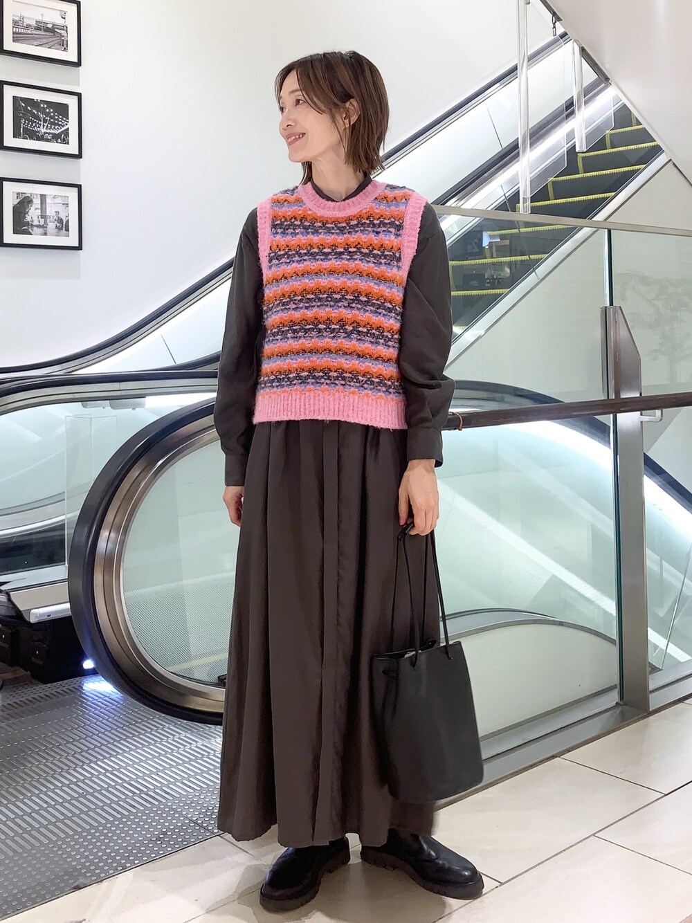 Le GLAZIK　クルーネック総柄ベスト URBAN RESEARCH DOORS｜Le GLAZIK クルーネック総柄ベスト
