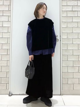 「doors」｜「アイテム（ピーコート）」を使った、yamaさん（レディース・162cm）の冬コーディネート