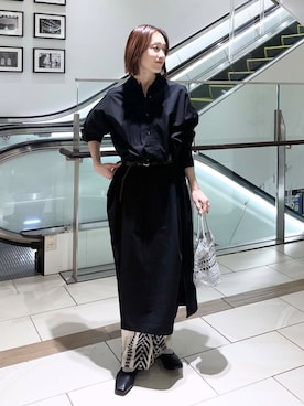 「ナチュラル×イエベ春」｜「アイテム（ワンピース/ドレス）」を使った、yamaさん（レディース・162cm）の冬コーディネート