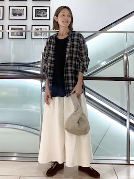 「かぐれ」｜yamaさん（レディース・162cm）の夏コーディネート