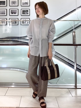 「かぐれ」｜yamaさん（レディース・162cm）の夏コーディネート