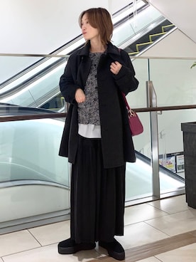 「アイテム（ノーカラージャケット）」を使った、yamaさん（レディース・162cm）の秋コーディネート