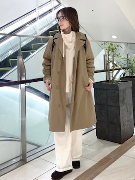 「冬の差し色コーデ」｜「アイテム（その他シューズ）」を使った、yamaさん（レディース・162cm）の冬コーディネート