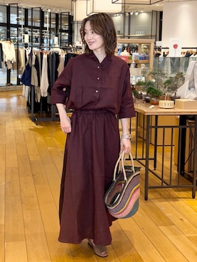 「The Bagmati（ザバグマティ）のアイテム」を使った、yamaさん（レディース・162cm）の春コーディネート