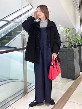 かぐれ(カグレ)の「バッククロスデニムサロペット(サロペット かぐれ(カグレ)の「バッククロスデニムサロペット(サロペット