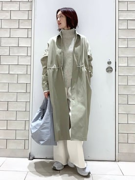 「URBAN RESEARCH DOORS（アーバンリサーチドアーズ）のクッショントート（トートバッグ）」を使った、yamaさん（レディース・162cm）の冬コーディネート