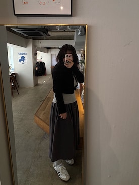 「BLACKUP（ブラックアップ）のアイテム」を使った、あいりんぱせんさん（レディース・159cm）の春コーディネート