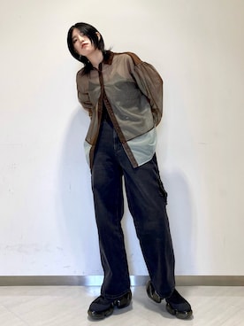 「grounds（グラウンズ）のアイテム」を使った、のぐさん（レディース・165cm）の夏コーディネート