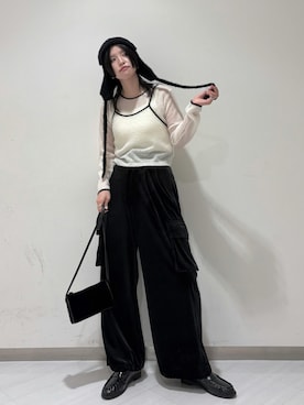 「アイテム（ニットキャップ/ビーニー）」を使った、のぐさん（レディース・165cm）の秋コーディネート