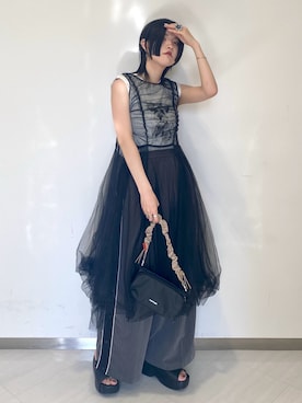「Topologie」｜「アイテム（ワンピース/ドレス）」を使った、のぐさん（レディース・165cm）の春コーディネート