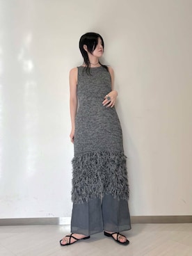 「アイテム（ワンピース）」を使った、のぐさん（レディース・165cm）の夏コーディネート