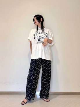 「アイテム（チョーカー）」を使った、のぐさん（レディース・165cm）の夏コーディネート