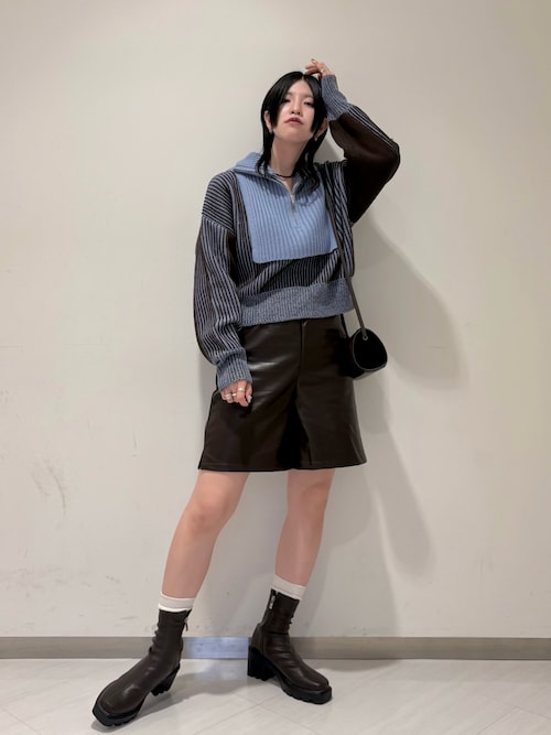 セール】レイヤードハーフZIPニット（ニット/セーター）｜KBF