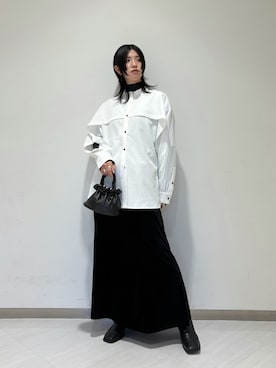 「Casselini（キャセリーニ）のアイテム」を使った、のぐさん（レディース・165cm）の冬コーディネート