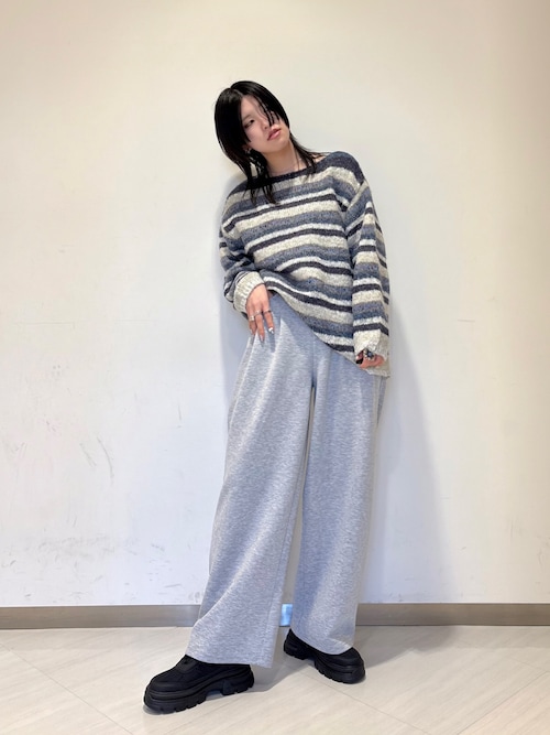 セール】マルチボーダールーズニット（ニット/セーター）｜KBF