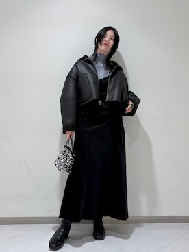 「アイテム（その他アウター）」を使った、のぐさん（レディース・165cm）の秋コーディネート