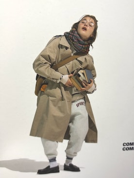 「アイテム（トレンチコート）」を使った、polologさん（レディース・165cm）の秋コーディネート