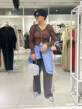 「アイテム（バッグ）」を使った、モエカさん（レディース・165cm）の夏コーディネート