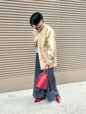 「イチ推しジャケットスタイル」｜「アイテム（その他アウター）」を使った、モエカさん（レディース・165cm）の秋コーディネート