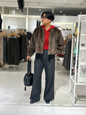 「アイテム（その他雑貨）」を使った、モエカさん（レディース・165cm）の秋コーディネート