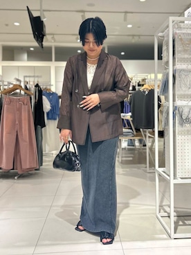 「SENSE OF PLACE by URBAN RESEARCH（センスオブプレイスバイアーバンリサーチ）の『一部WEB限定カラー』ダブルストラップカップツキキャミソール（キャミソール）」を使った、harelleさん（レディース・165cm）の夏コーディネート