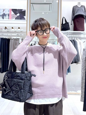 「GLOBAL WORK（グローバルワーク）のふわふわHugmeドルマンプルオーバー/595406（ニット/セーター）」を使った、mahimahi0220さん（レディース・159cm）の秋コーディネート