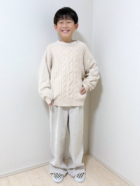 「アイテム（パンツ）」を使った、mahimahi0220さん（キッズ・131cm）の冬コーディネート