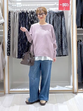 「GLOBAL WORK（グローバルワーク）のアイテム（アクセサリー）」を使った、mahimahi0220さん（レディース・159cm）の冬コーディネート