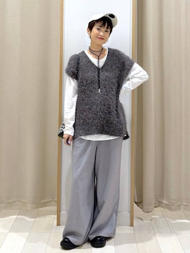 「GLOBAL WORK（グローバルワーク）のアイテム（バッグ）」を使った、mahimahi0220さん（レディース・159cm）の秋コーディネート