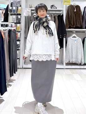 「アイテム（マフラー）」を使った、mahimahi0220さん（レディース・159cm）の秋コーディネート