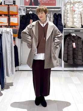 「アイテム（チョーカー）」を使った、mahimahi0220さん（レディース・159cm）の冬コーディネート