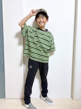「アイテム（帽子）」を使った、mahimahi0220さん（キッズ・129cm）の夏コーディネート